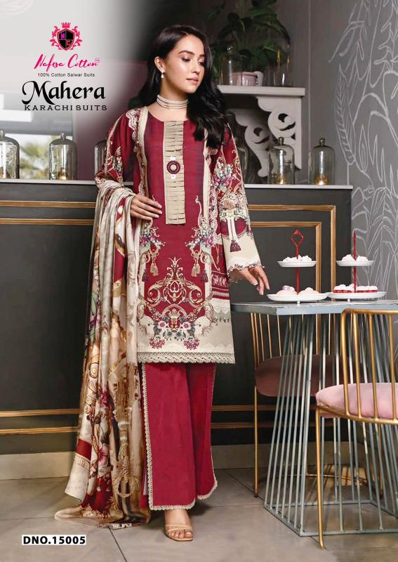 Nafisa mahera vol-15 karachi dress material wholesale facebook